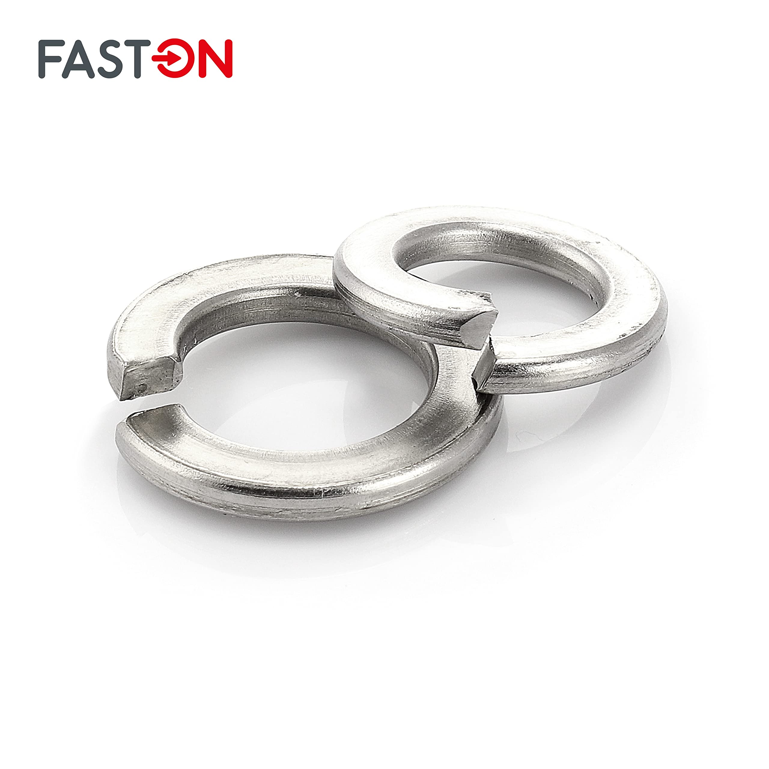FASTON® Federscheiben M8 Edelstahl A2 V2A (500 Stück) DIN 127 Federringe Sprengringe Unterlegscheiben Beilagscheiben Sperringe Federscheibe Federring Beilagscheibe