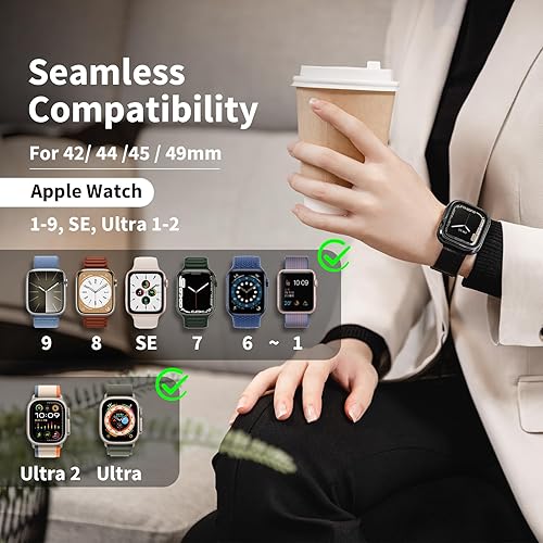 Miniatura 2 de SWITCHEASY Correa magnética de malla prémium para Apple Watch  Correa milanesa de acero inoxidable para Apple Watch Series 9, Ultra, 8, SE, 7, malla