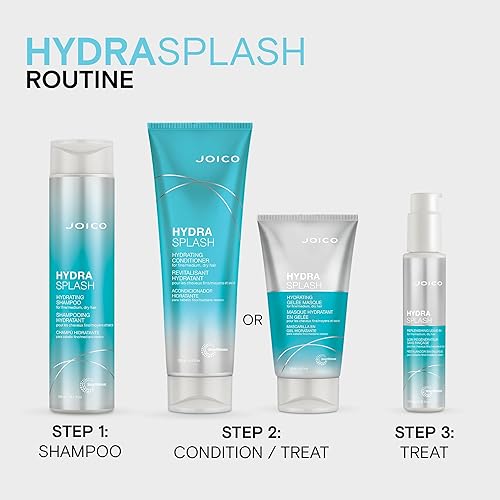 Miniatura 6 de Joico HydraSplash Replenishing Leave-In | Para cabello fino, medio seco, aumenta el brillo y la suavidad, domina el encrespamiento e hidrata | Con