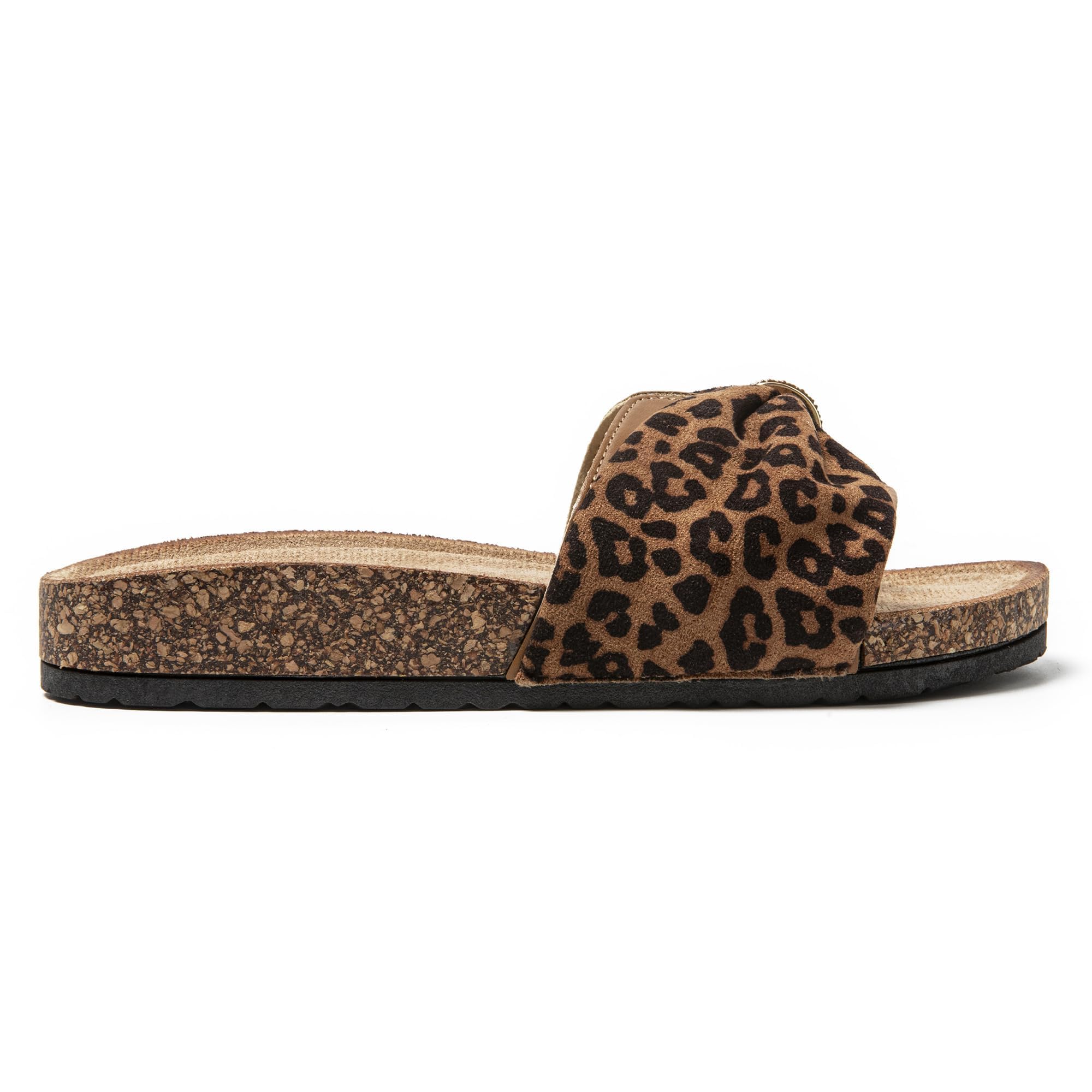 JOMIX Pantoletten Damen Sommer Kork Clogs Fliege Strandsandalen Sommerschuhe Bequeme Strand Sandalen