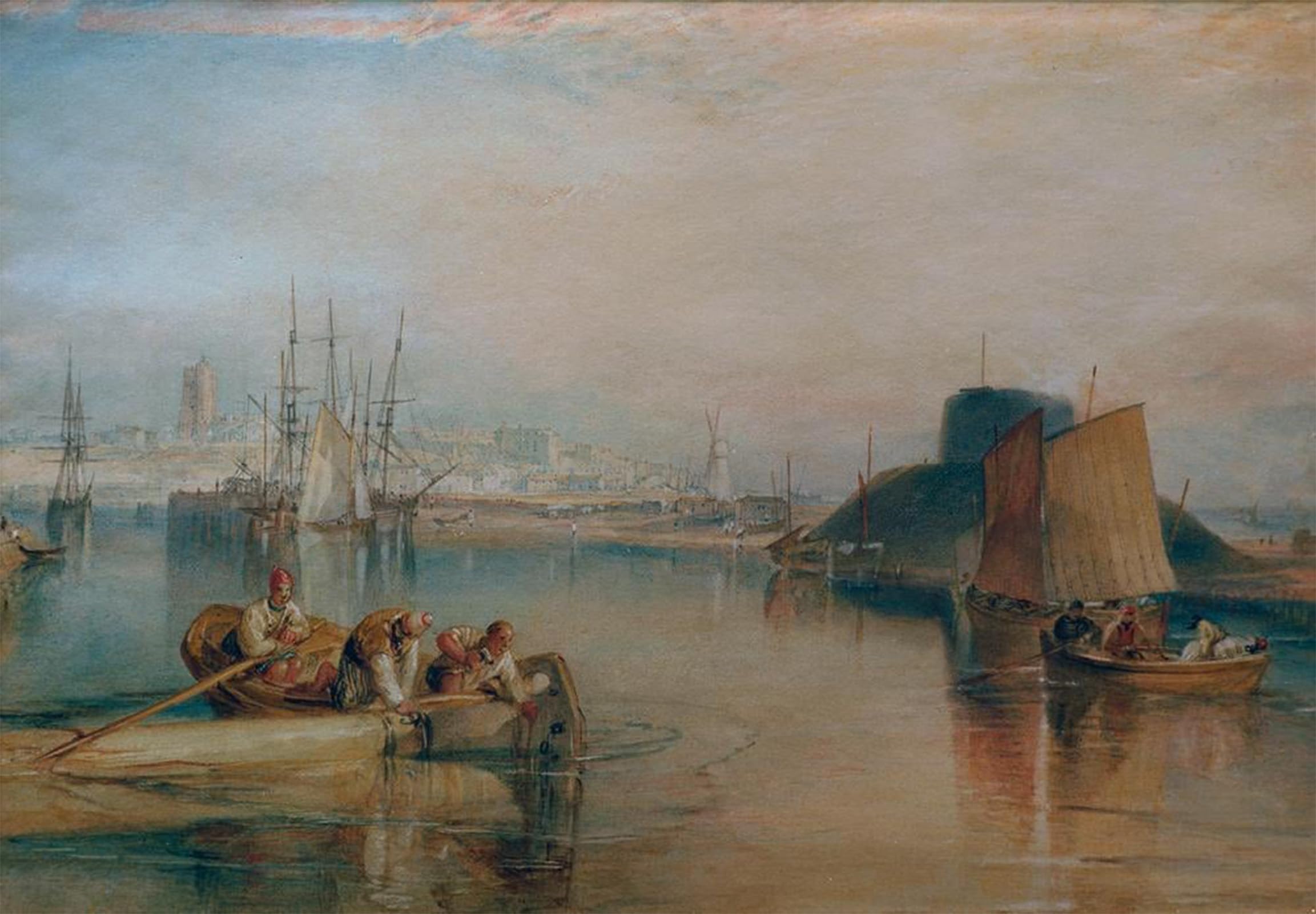 SERENDIPITP Vintage Wall Art Canvas Nordic Poster Canvas Print Picture Aldborough Suffolk by Mallord William Turner Wall Art Poster for Home Decor 60x90cm