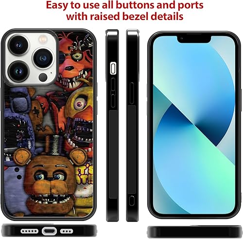 Miniatura 4 de Bear FNAF - Funda de silicona para iPhone 1212 Pro, ultra a prueba de golpes, protección divertida, bonita funda de teléfono para niñas, mujeres y