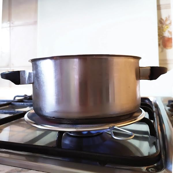 Fackelmann Frangifiamma in acciaio inossidabile Ø17 e Ø20 cm, Set 2pz Lavabile in lavastoviglie, resistente alle alte temperature Diversi diametri, Acciaio, Colore Grigio - 5