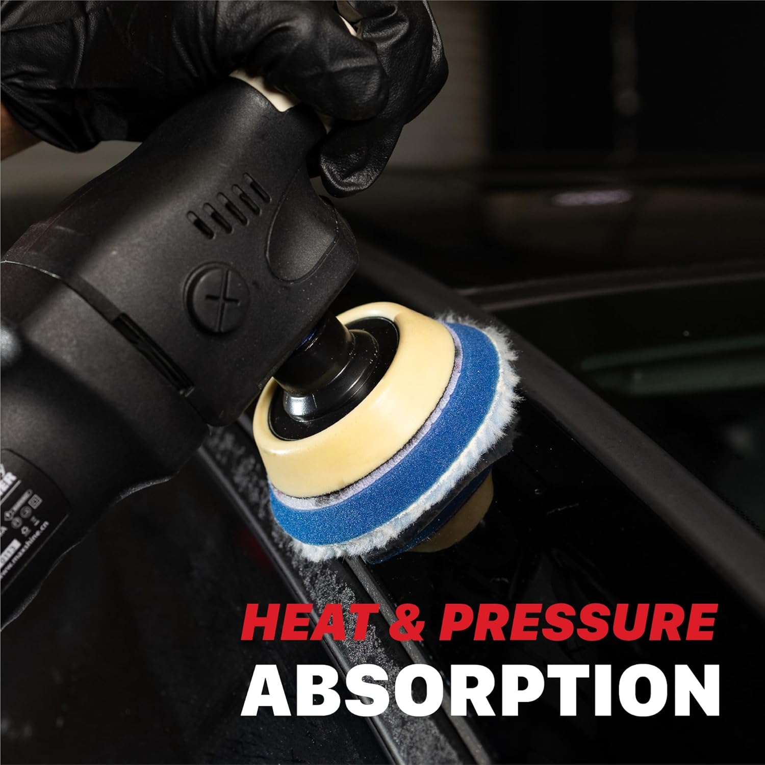 Maxshine 5” Universal Synthetic Wool Cutting Pad | Durable Hook & Loop Pad for Heavy-Duty Use | Professional Buffing Pad Compatible with DA & Rotary Polishers | Paint Correction & Defect Removal - Image 6