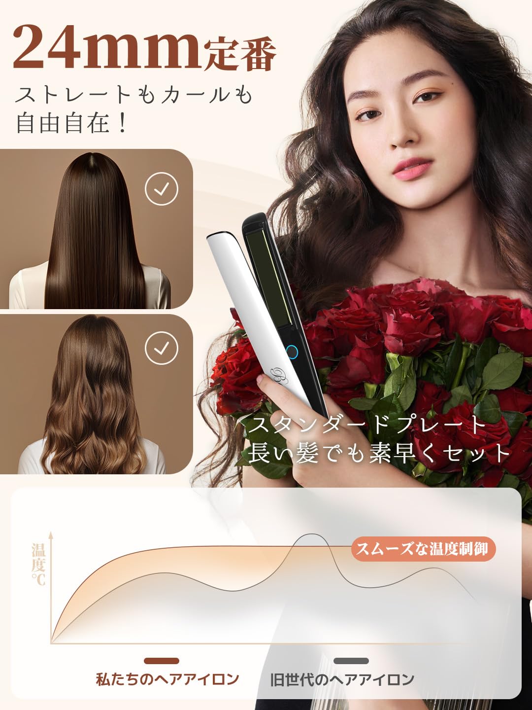 【人気商品】ヘアアイロン ２WAY カール／ストレートアイロン やけど防止 24 Amazon | ヘアアイロン 2WAY カール／ストレートアイロン やけど防止