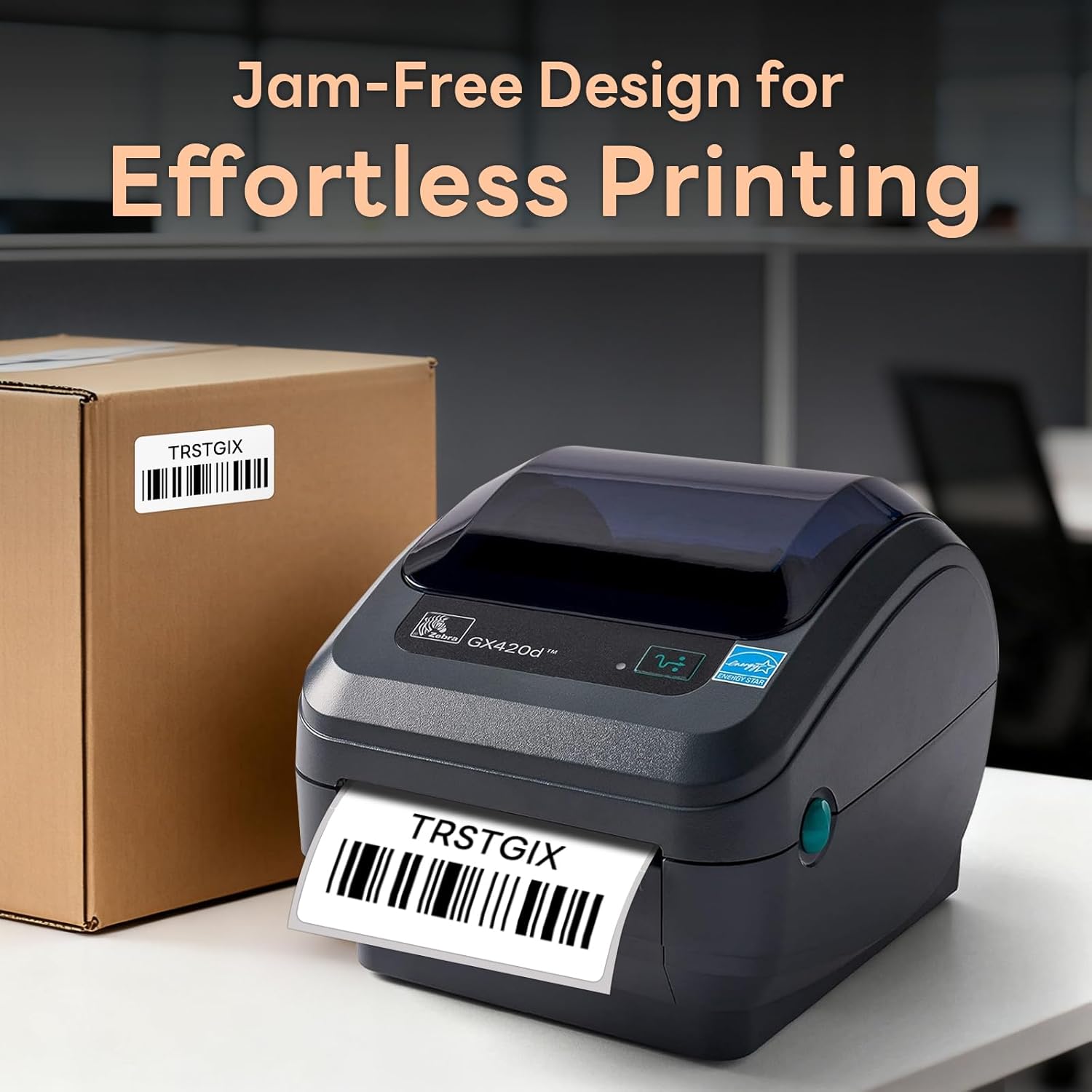 2" x 1" Direct Thermal Labels, Strong Adhesive Barcode & Address Stickers Compatible with Zebra, Rollo, Munbyn & Most Desktop Thermal Printers (12 Rolls, 1300 Labels/Roll, 15600 Total), TRSTGIX