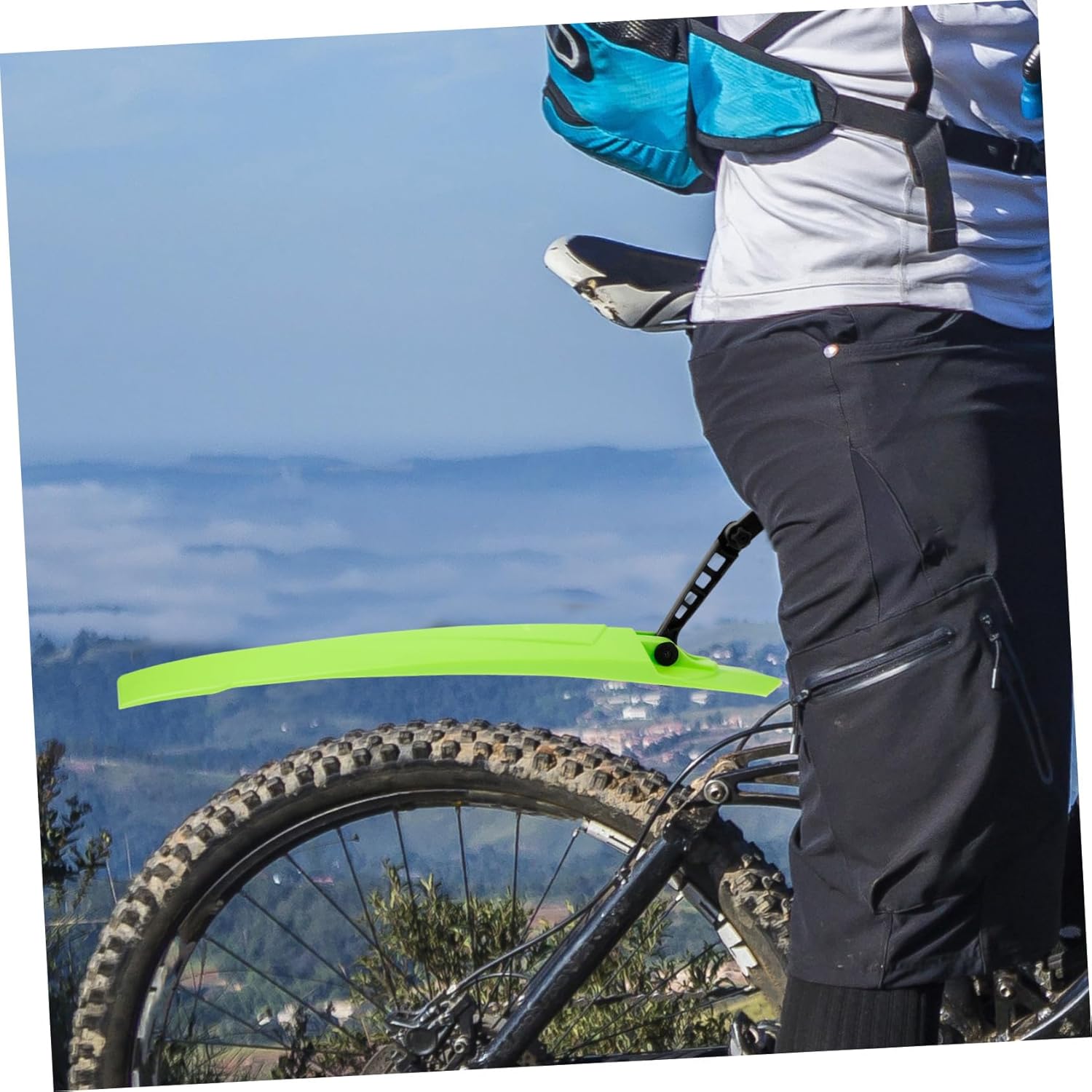 Detachable Cycling Mud Guard Front and Rear Full Cover Thicken Widen Bike Mudguards for Mountain and Road Bikes Lightweight Easy to Install Splash and Dust Protection