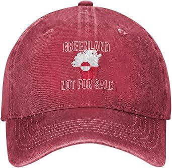 Greenland is Not for Sale Hat I Love Greenland is Not for Sale Cap for Men Wemen Black