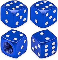 Vista 18 de 6 tapas de vástago de válvula de neumático, tapas de válvula de neumático de acero inoxidable para automóviles, camiones, SUV, motocicletas, Verde