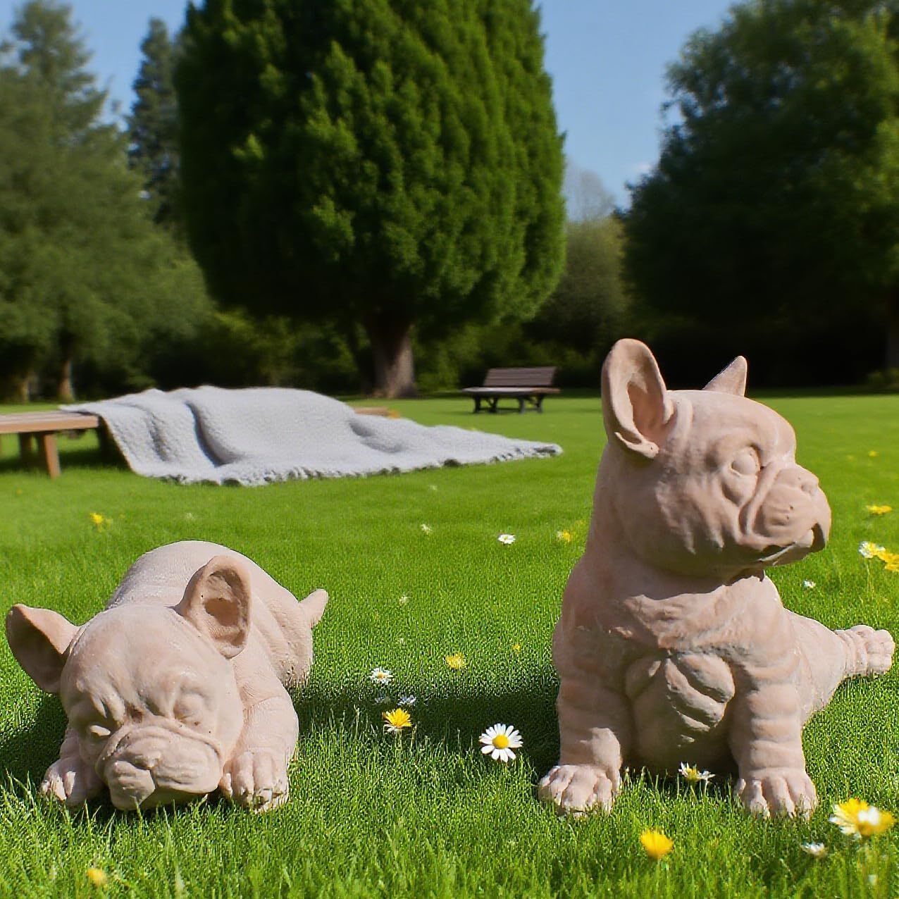 3PCS French Bulldog Silicone Mold, 3D Dog Candle Mold for Resin Epoxy, Animal Shape Molds for Candle Soap Making Concrete Plaster, Puppy Wax Molds for DIY Home Decor Craft