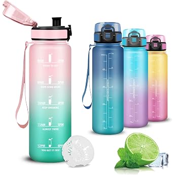 Children's Water Bottle 500 ml Leak-Proof Water Bottle with Filter Suitable for Carbonated Drinks Easy to Clean Water Bottle for Camping School Travel Running