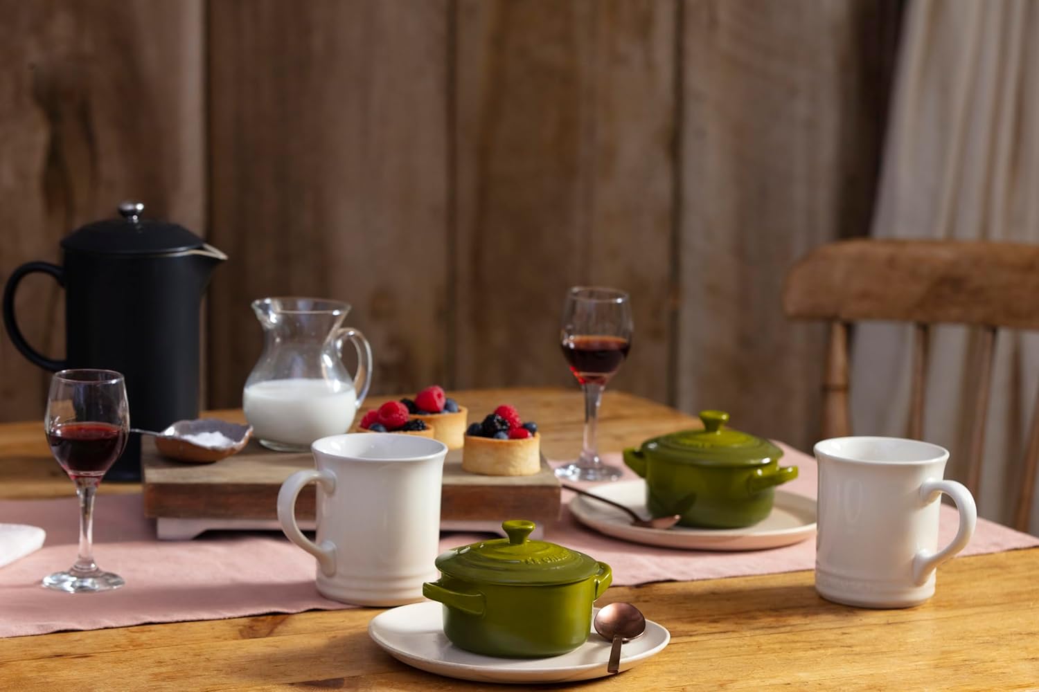 Le Creuset Stoneware Mini Round Cocotte, 8 oz., Olive