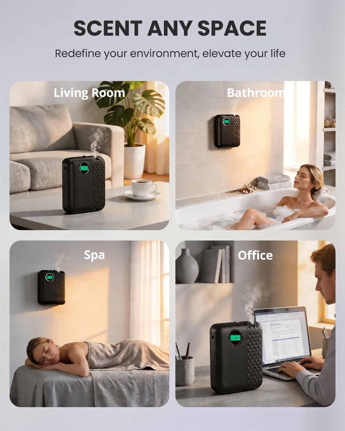 RoyAroma Waterless Essential Oil Diffuser