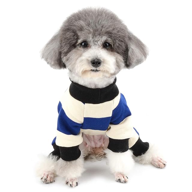 Foto 7 de 8 de ZUNEA Pijamas de Invierno para Perros Pequeños Cálido Suéter Abrigo de Punto Jersey de Perrito Ropa 4 Patas…