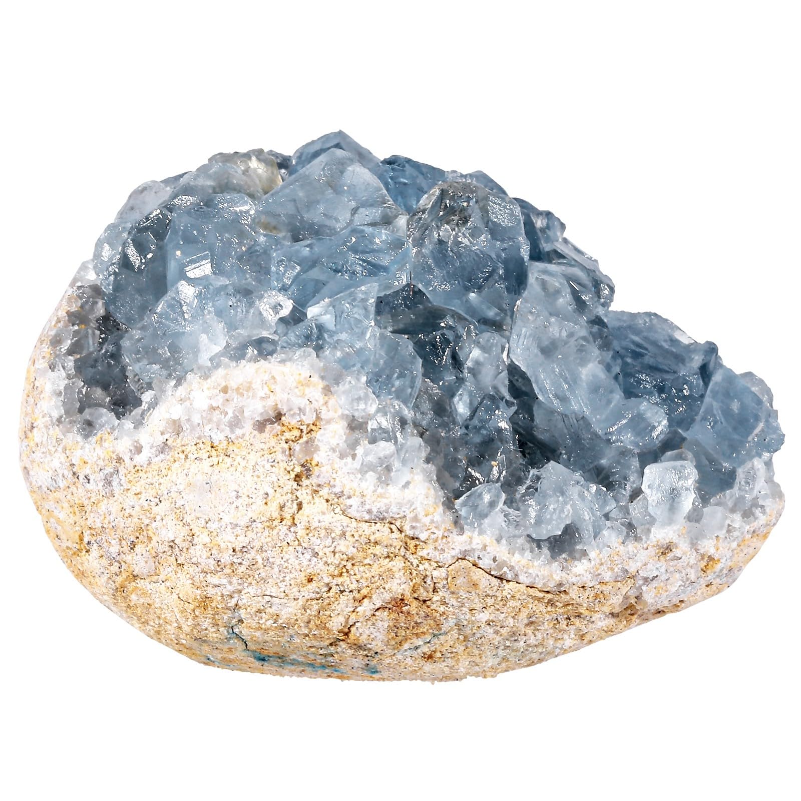 Célestite pierre brute et amas de cristal naturel Nupuyai pour collection de minéraux de 50 à 99g