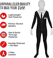 Vista 2 de Morphsuits Slenderman Costume for Kids, Slender Man Costume, Scary Halloween Costumes for Kids, The Rake Costume Kids