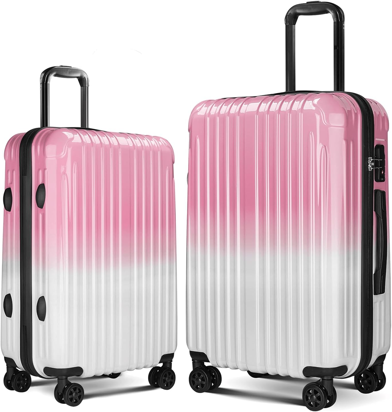 Carry on Luggage 2 Sets(20in/24in) with Spinner Wheels,