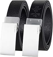 Calvin Klein Men's Reversible 2-in-1 Plaque Buckle Dress Belt - Versatile Comfort for Everyday Style