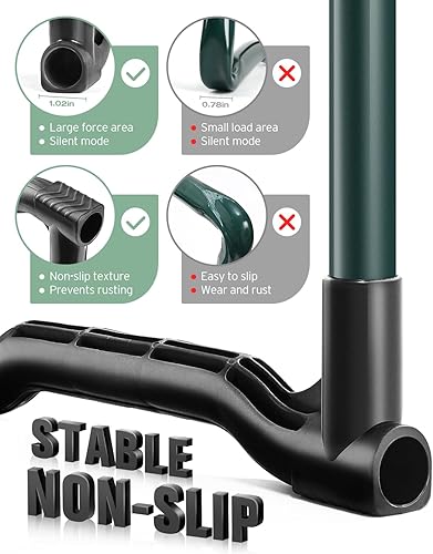 Miniatura 3 de Taburete de jardinería plegable mejorado, ampliado a 10 pulgadas, resistente al desgaste, evita el dolor de rodilla y espalda, hermoso logotipo de