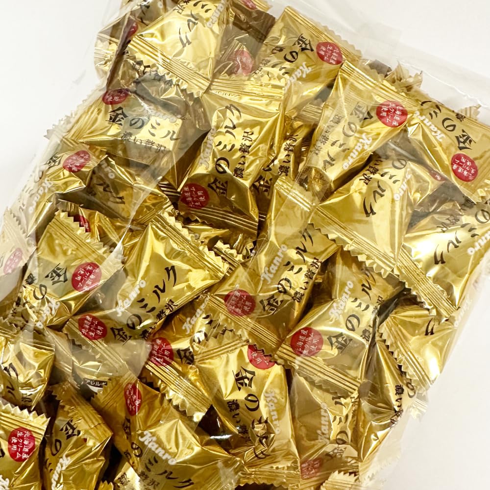 Amazon.co.jp: カンロ 金のミルクキャンディ 100袋 シェアパック 大
