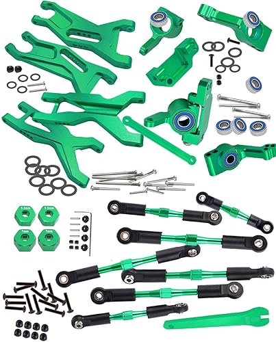 Pieza de actualizaciones para 1/10 Slash 2WD/Slash 2WD VXL, brazo de suspensión delantero trasero de aleación, bloque de rueda, bloques de