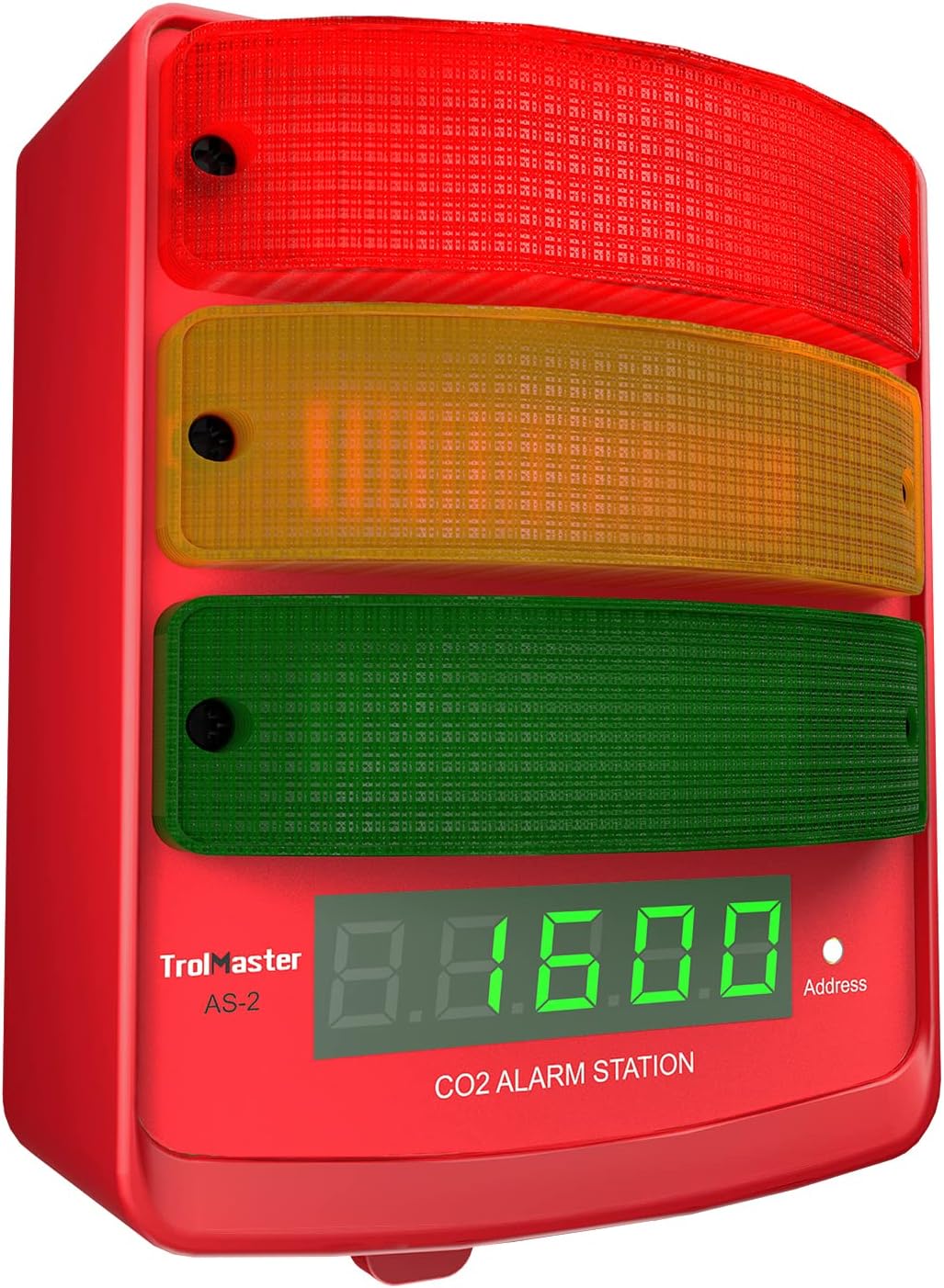 TrolMaster AS-2 CO2 Alarm Station (Audio/Visual) Plus LED Display Indicator with Cable Set