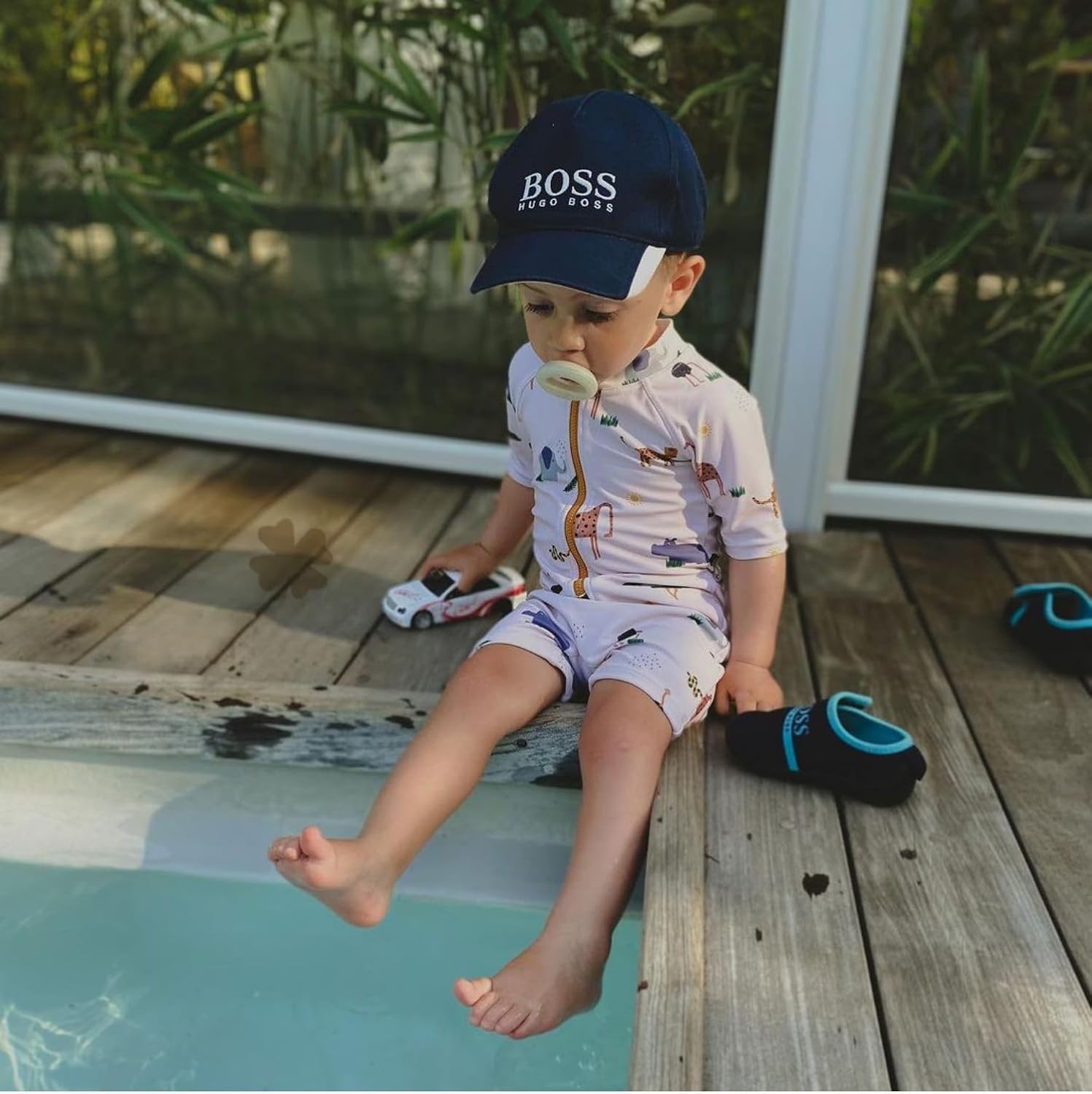 Boys One Piece Swimsuit Whale Dolphin Bathing Suit Zipper Rash Guard Kid Short Sleeve Swimwear Shark Beach Wear UPF50+ - Image 6