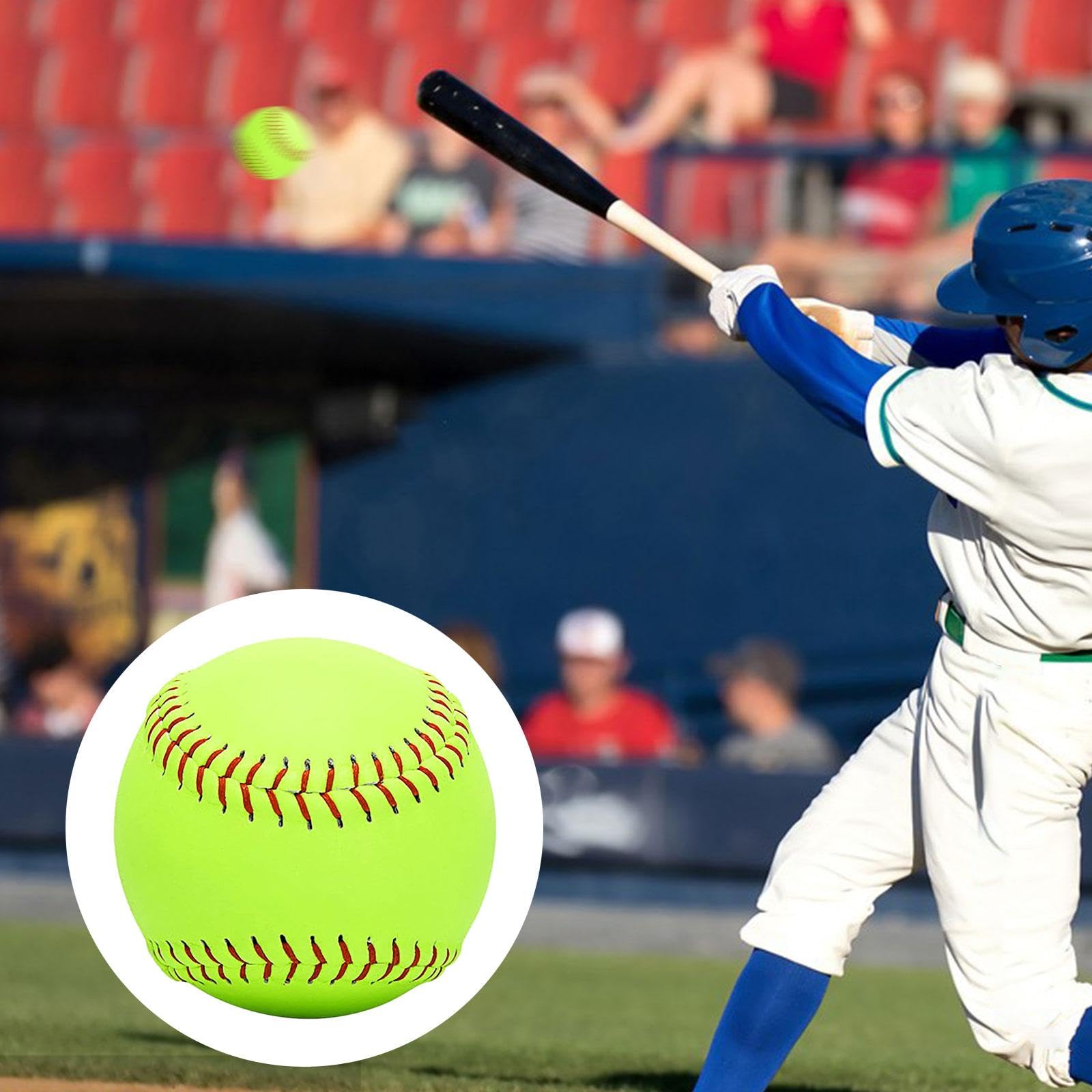 rockible Palline da Softball per Pratica Sportiva Peso Softball a Palla Professionale da Softball a Passo Rapido Leggera per Competizioni in Cortil