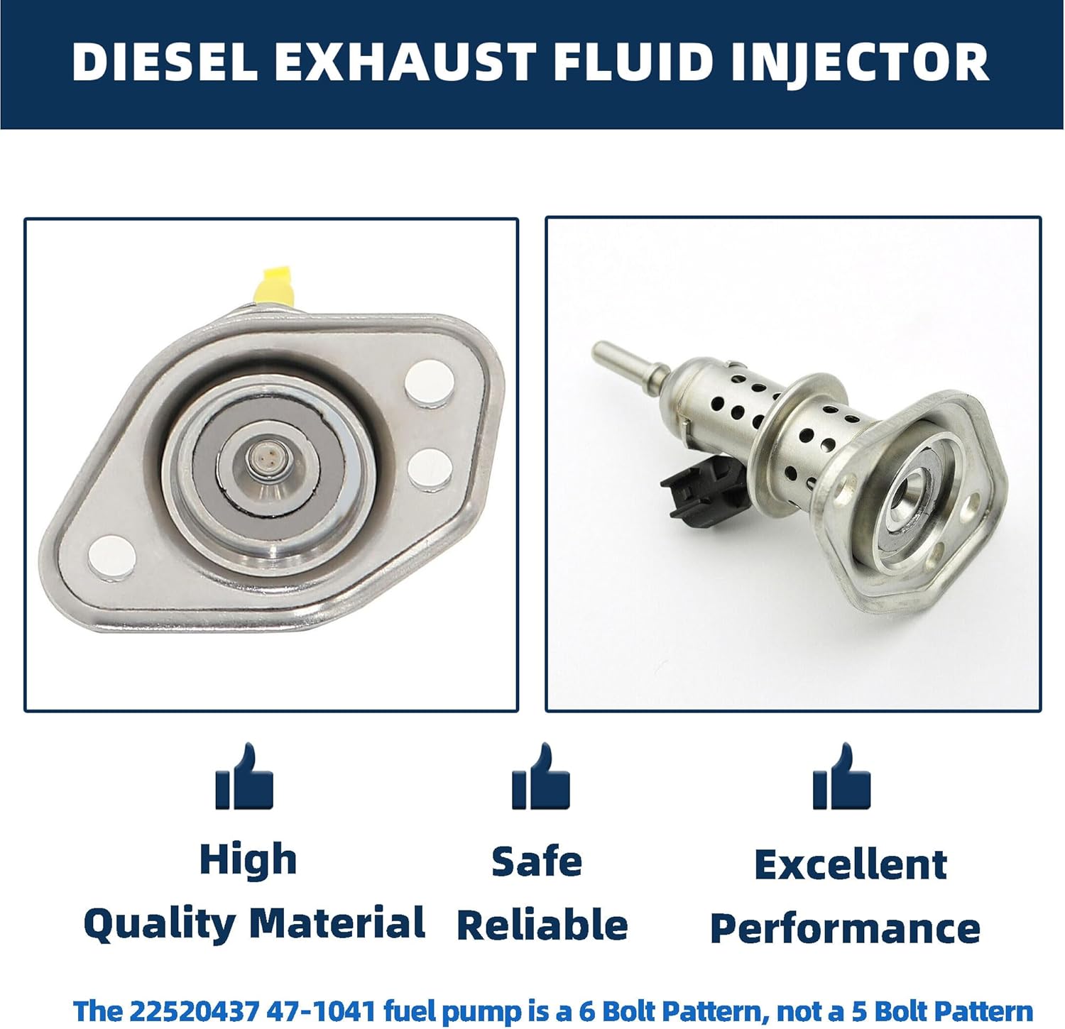 Diesel Exhaust Fluid Injector, DEF Injector Compatible With Ram 2500 3500 4500 5500 6.7L 2013-2022, Ford F250 F350 F450 F550 Super Duty 6.7L Diesel 2017-2019 Replace# 4627241AA 04627241AF