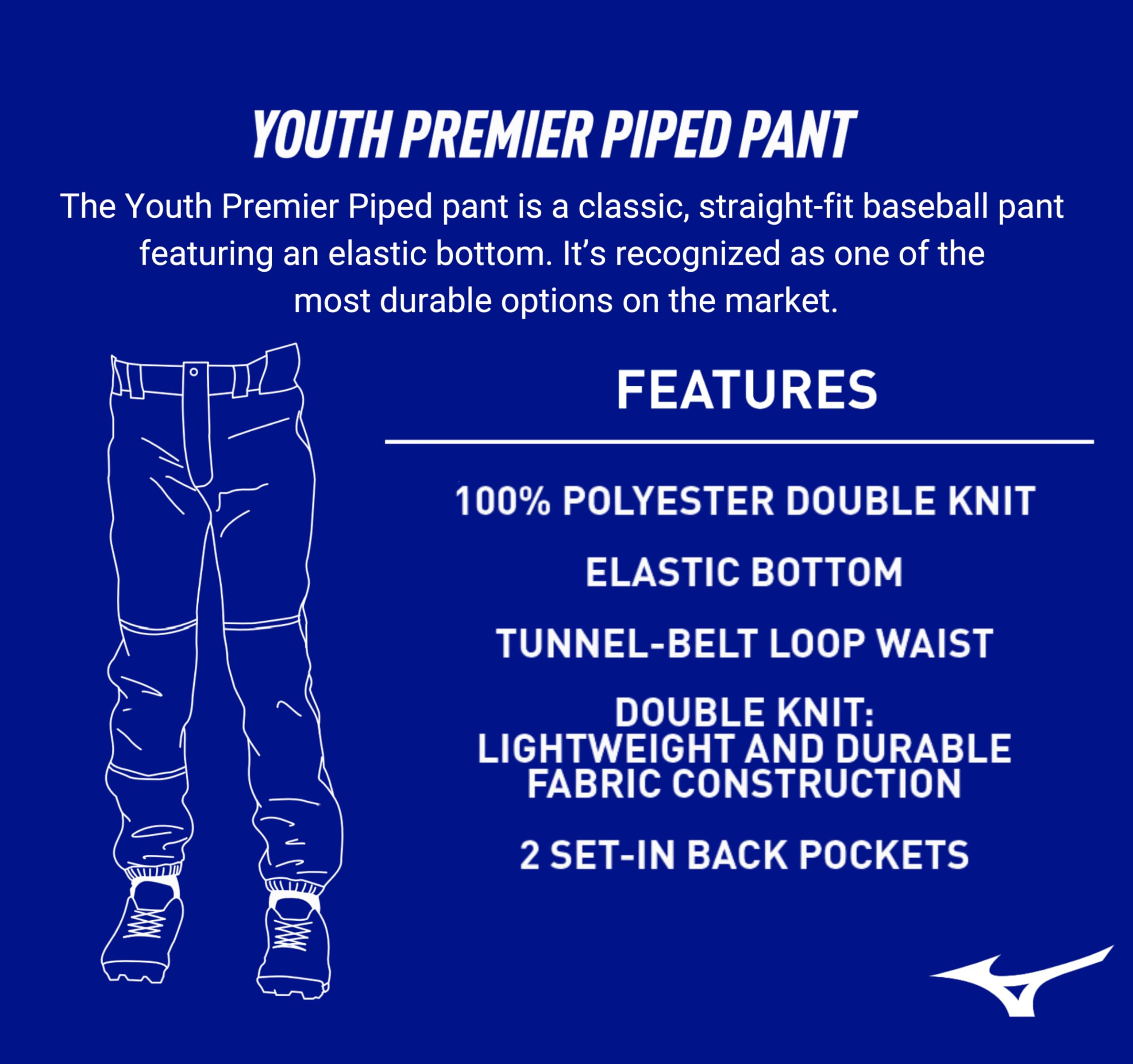 Mizuno Spodnie chłopięce Youth Premier lamówka