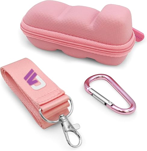 Miniatura 5 de CASEMATIX Estuche de viaje para inhalador de asma rosa, incluye solo estuche, Rosado, Compacto
