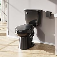 Vista 1 de ELLAI Inodoros Alargados de Dos Piezas ADA Altura Cómoda 16.5" Descarga Individual Potente 1.28 GPF 12" Rough In con Palanca de Descarga Lateral