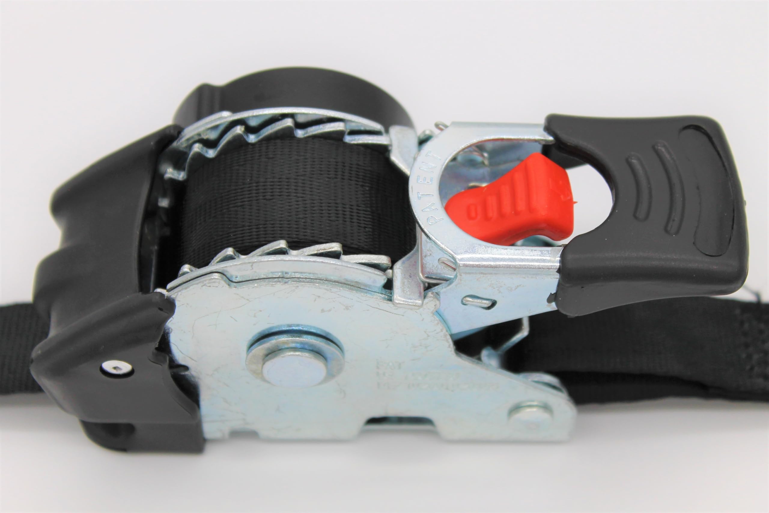 4 sztuki automatycznego pasa mocuj?cego z hakiem zaciskowym 3,0 m x 25 mm 300/600 daN