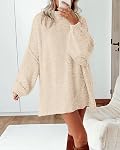 BTFBM Women's Long Pullover Sweaters 2026 Fall Winter Mock Neck Long Sleeve Thick Oversized Casual Knitted Jumper Tops