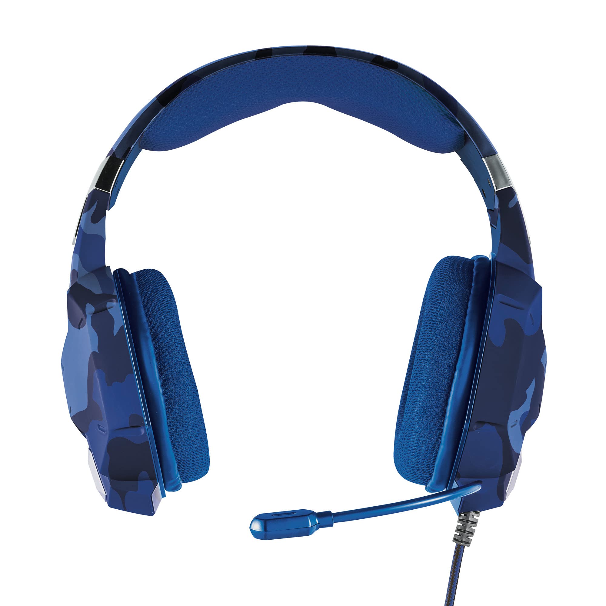 Trust Gaming 23249 Headset GXT 322D für PS4 und PS5 - Carus Kabelgebundene Gaming-Kopfhörer mit Flexiblem Mikrofon für PlayStation 4 und 5 - Blau, Medium