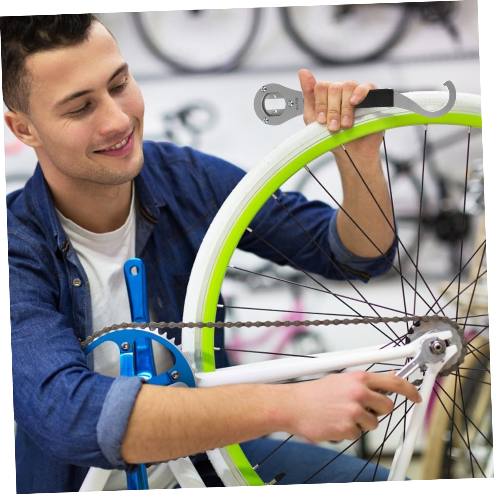 Toddmomy Llaves De Inoxidable para Bicicleta Llave De Pedalier De Gancho De Herramientas De Bicicleta para Desmontar Pedalier