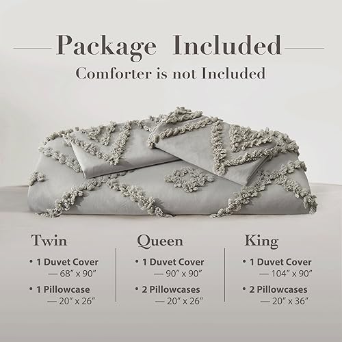 Miniatura 6 de Oli Anderson Juego de funda de edredón copetuda, tamaño individual, suave y ligero para todas las estaciones, juego de ropa de cama de 2 piezas con