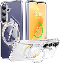 Galaxy S26 Case, Magsafe Compatible, 360° Rotating Stand, Samsung Galaxy S26 / SC-51G / SCG36, Mobile Phone Case, Ring, Magnet, Wireless Charging, Vertical, Multi-Angle, Cover, Uovon Gyakushi, S26