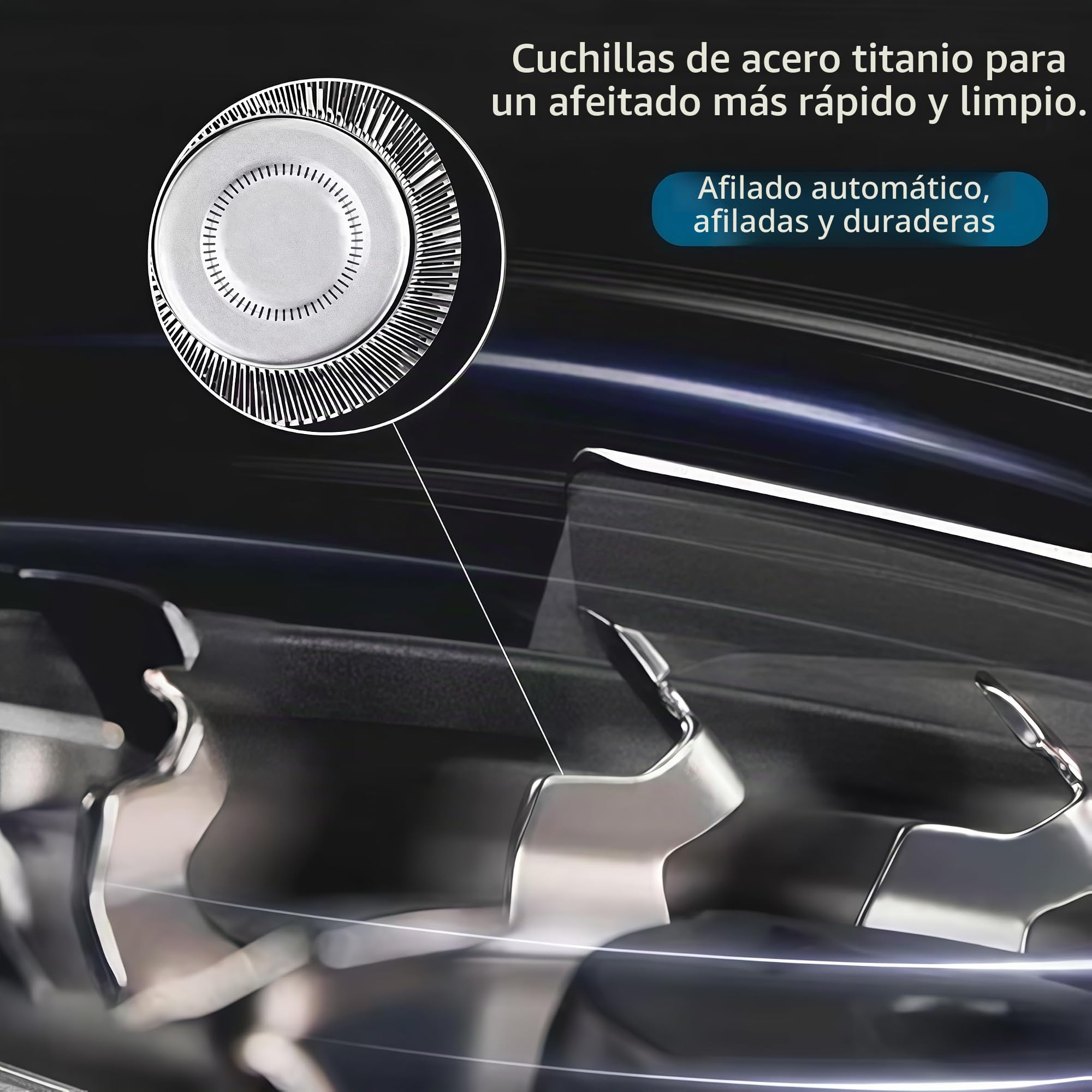 Cabezal de repuesto completo para afeitadora eléctrica para hombre, conjunto completo de cuchillas compatible con afeitadoras Philips SH71, S5000, S7000, S9000 Series (azul)