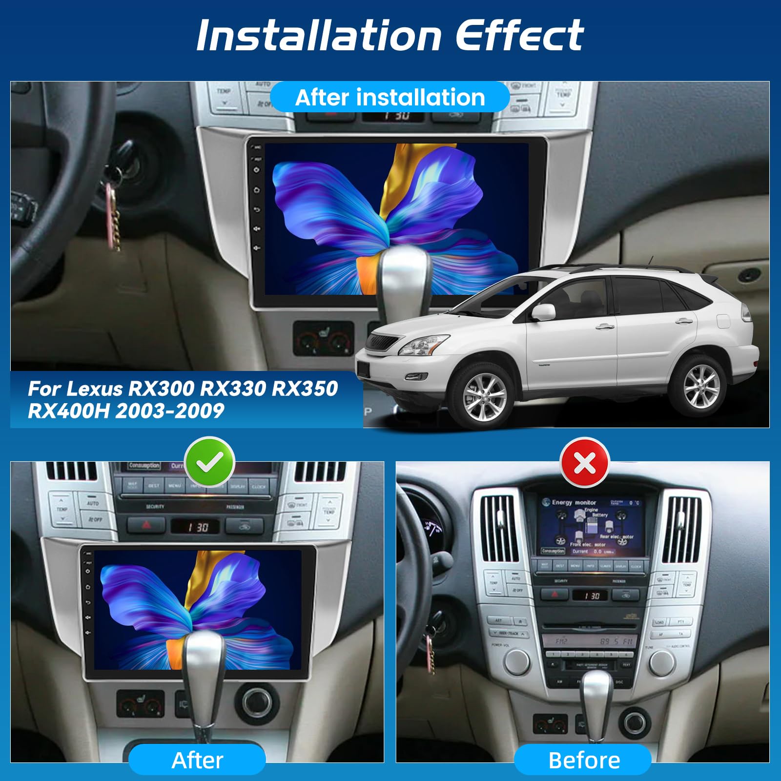 Amazon.com: [4+64G] Car Radio for Lexus RX300 RX330 RX350 RX400H