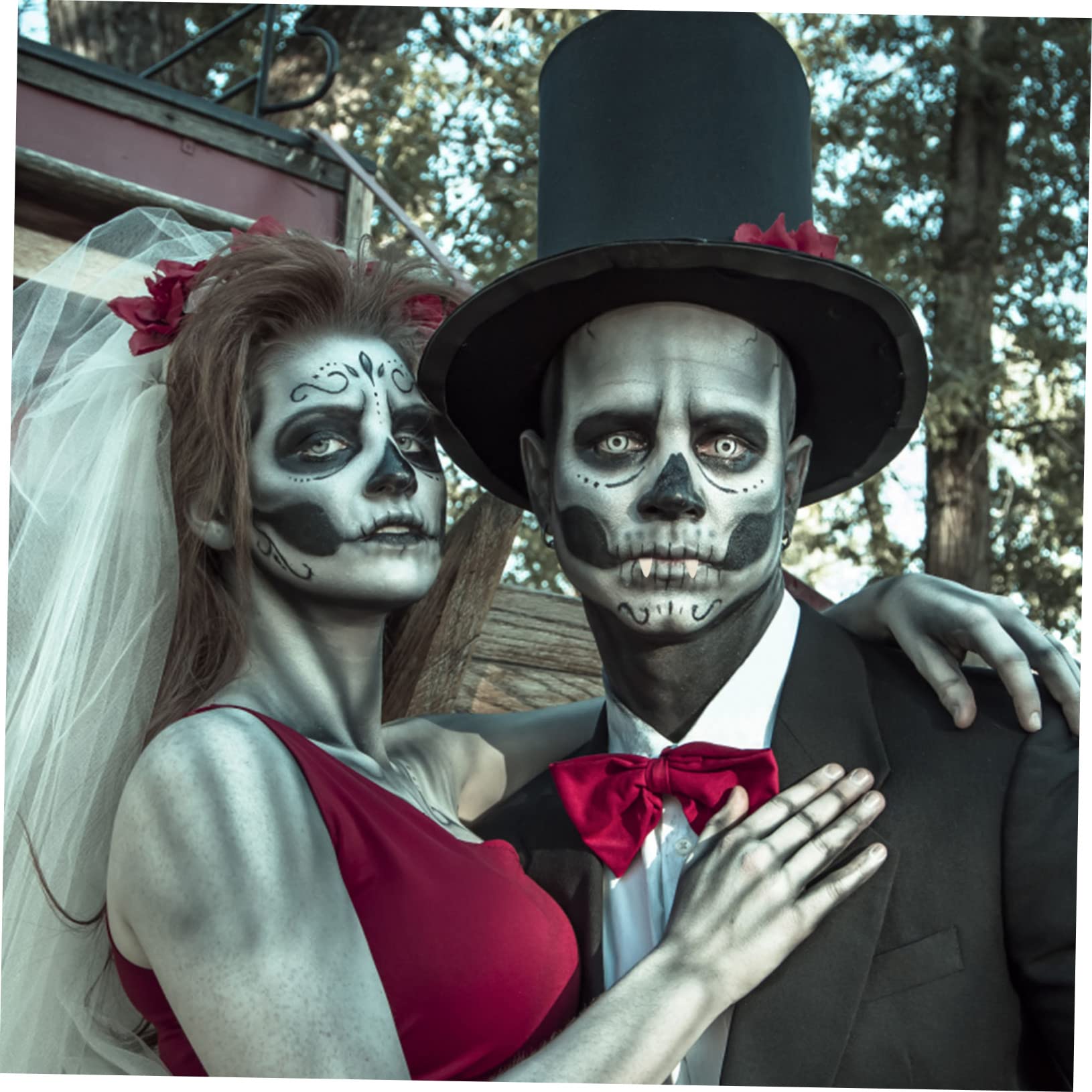 Alasum 4sätze Halloween Vampirzähne Mit Paaren Und Kleber Realistische Cosplay Requisiten Für Kostümpartys Maskeraden Und Gruselige Anlässe
