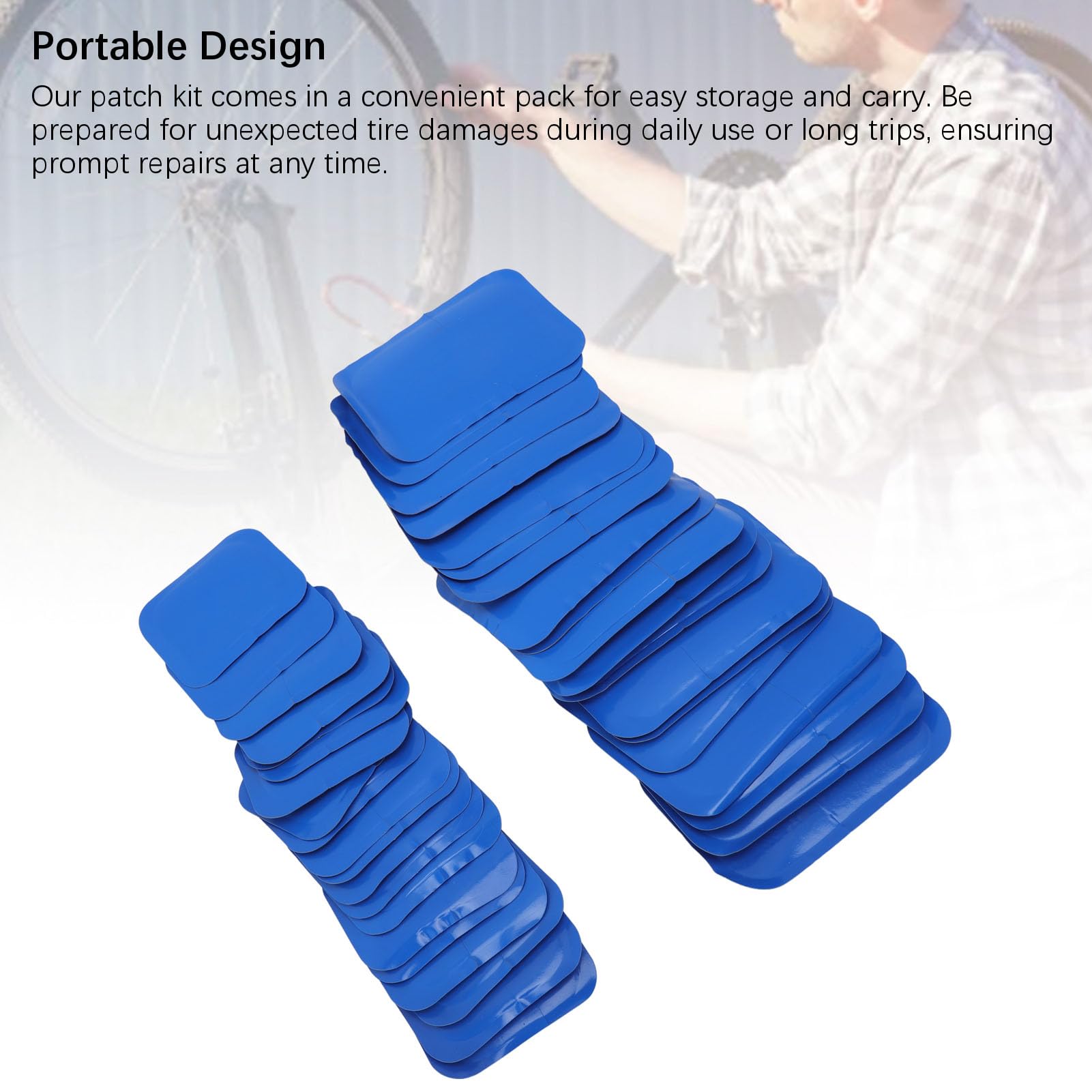 Zestaw na łatanie opon, 40pcs, łatka do opony podwójne rozmiary gumowe, zagęszczone mocne kleje, parches para llantas de carro, mocna moc naprawcza rurki oponowej do motocyklowego