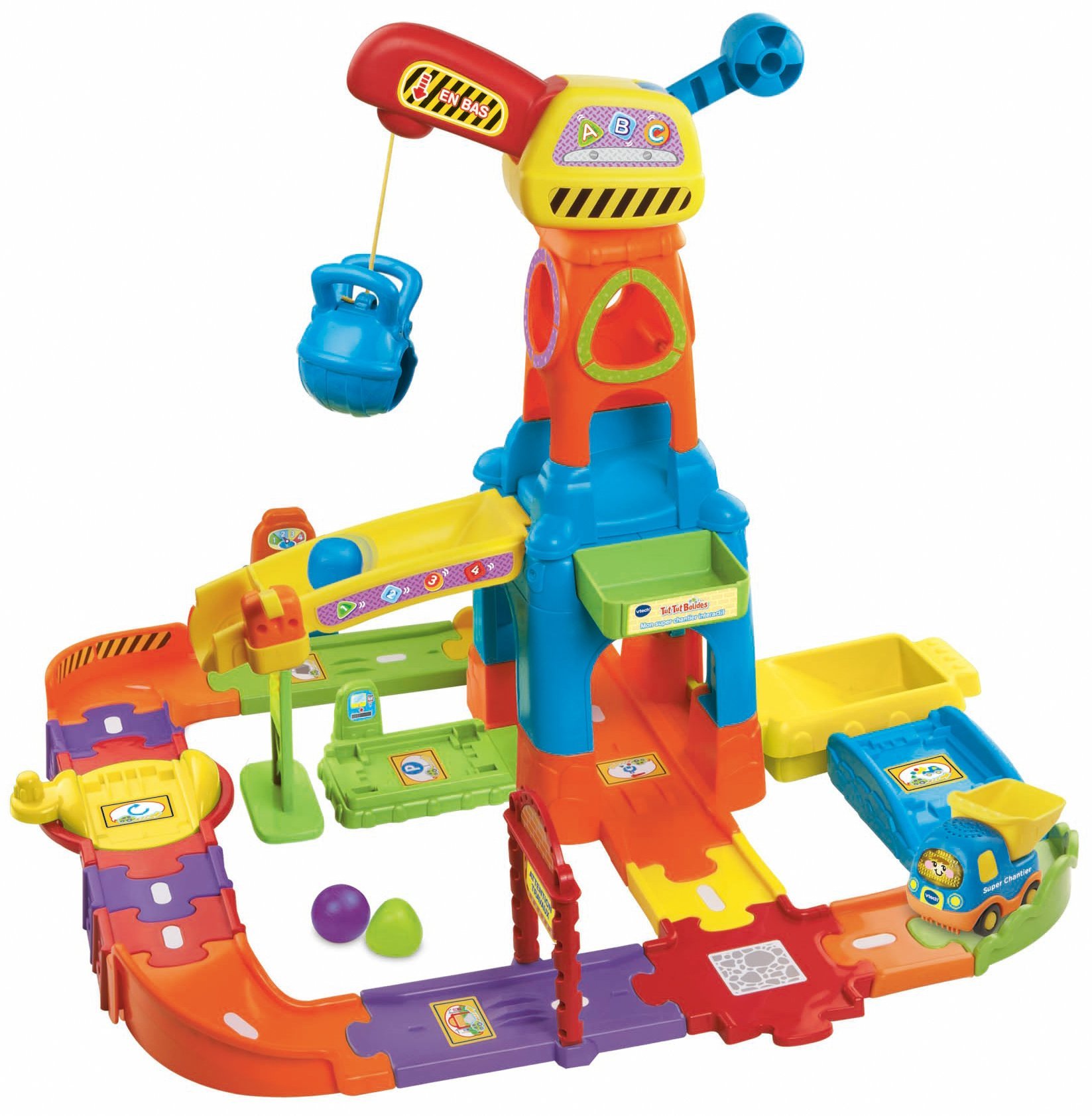 VTech - 146605 - Jeu Educatif Electronique - Tut Tut Bolides Mon Super Chantier Interactif - Didier