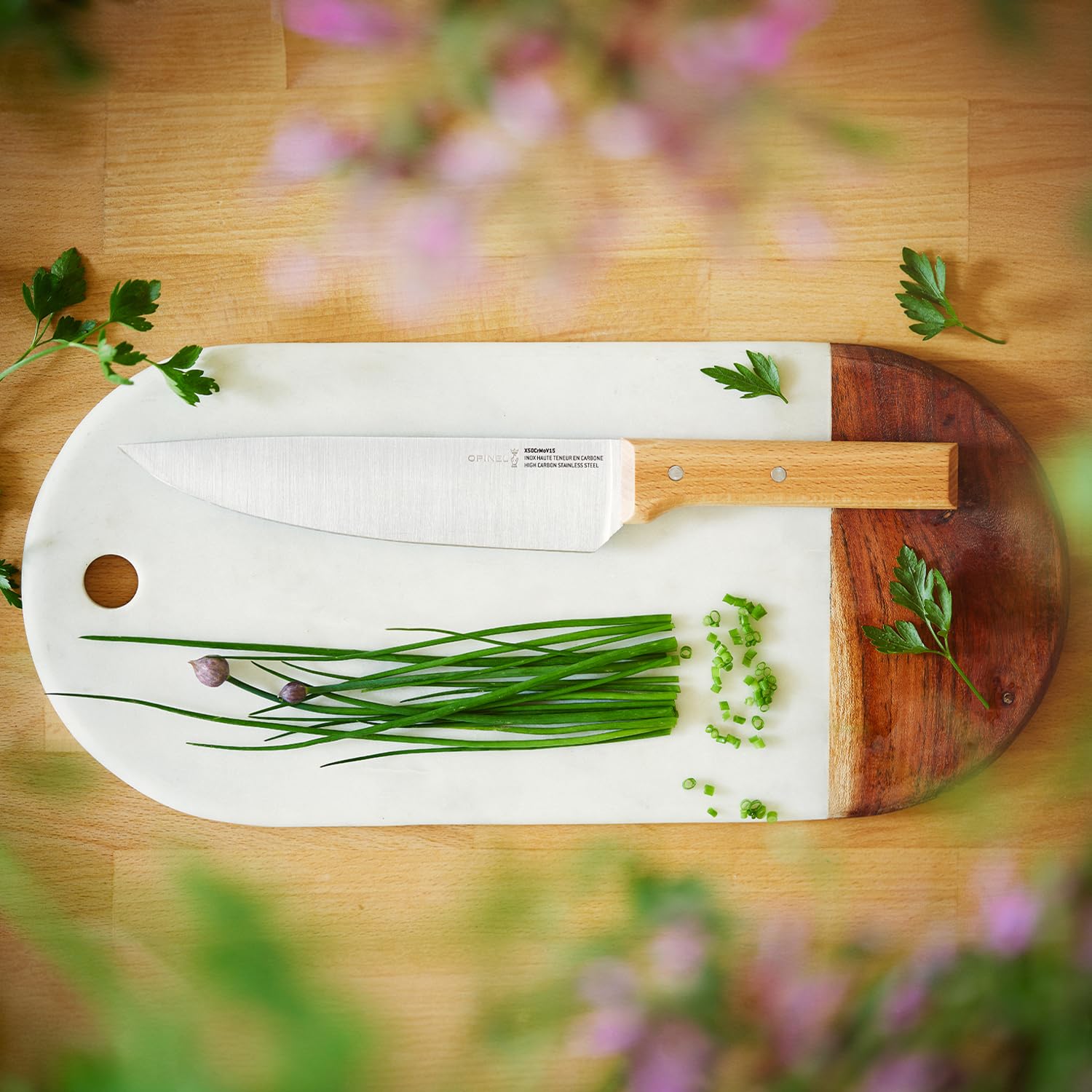 Opinel Bloc Viande avec 5 Couteaux - Collection Parallèle