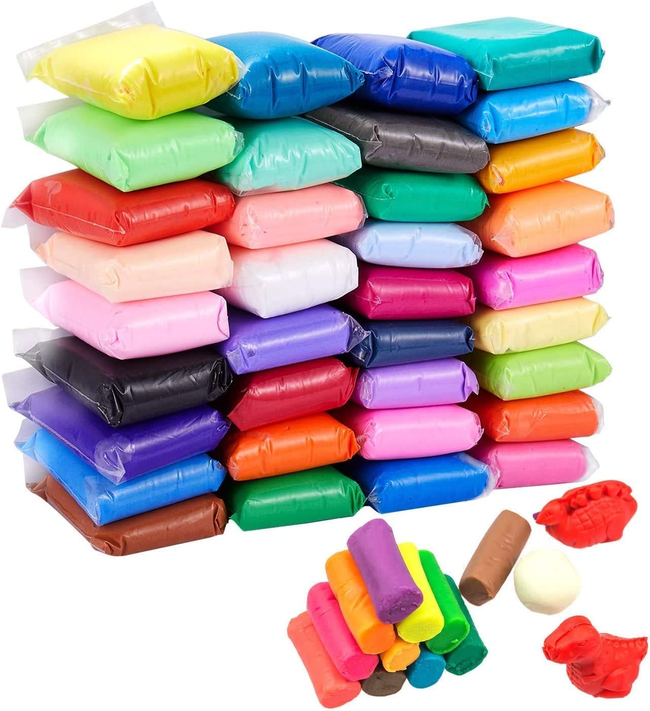 Firstly 36 Air Dry No-Toxic Modeling Magic Clay Artist Studio Toy, Creative Art DIY Crafts, Gift for Kids