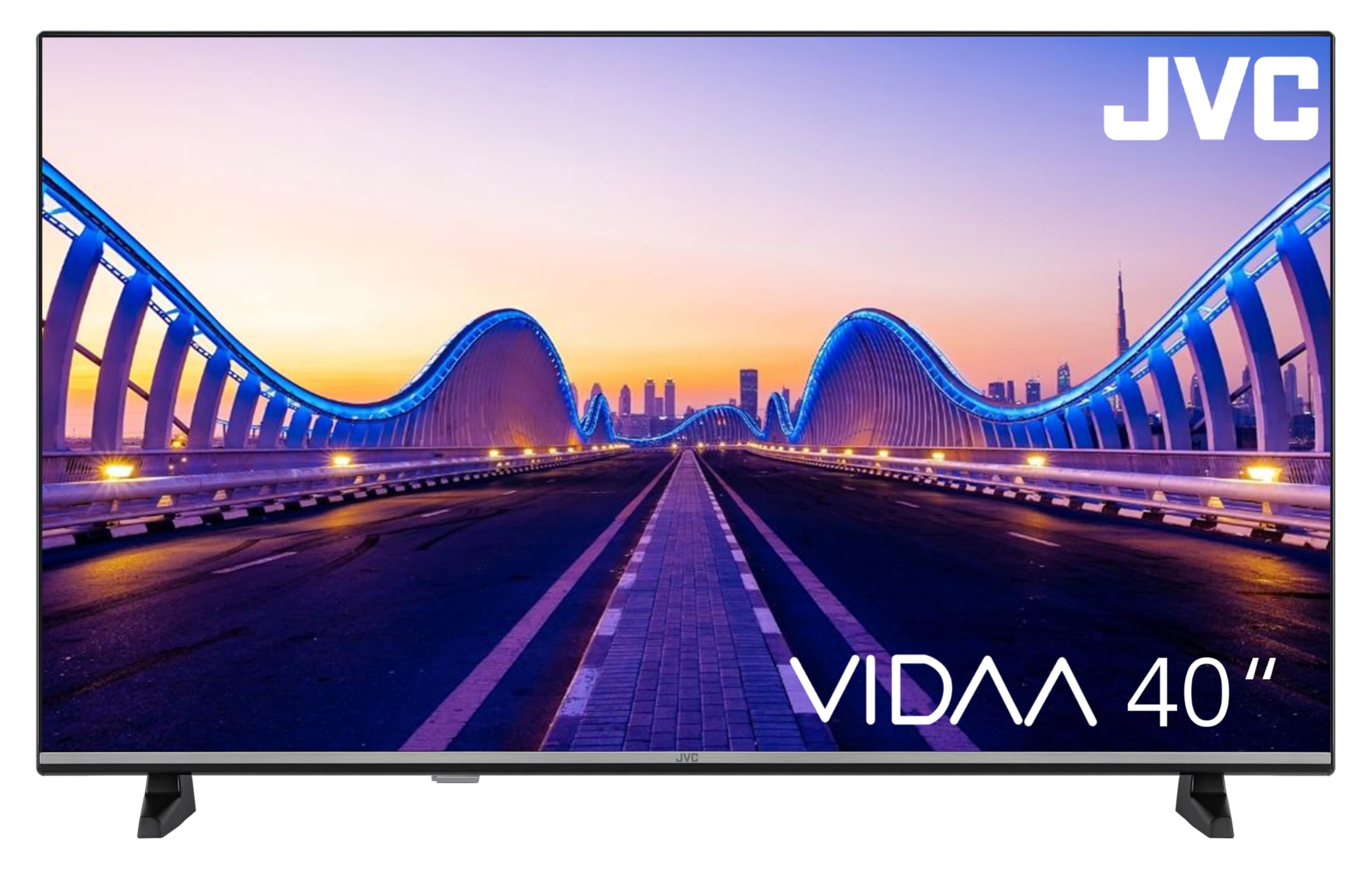 JVC Fernseher 40 Zoll Smart TV VIDAA LT-40VDF5455 Full HD Fernseher, HDR TV mit integriertem Triple-Tuner, LED TV schwarz