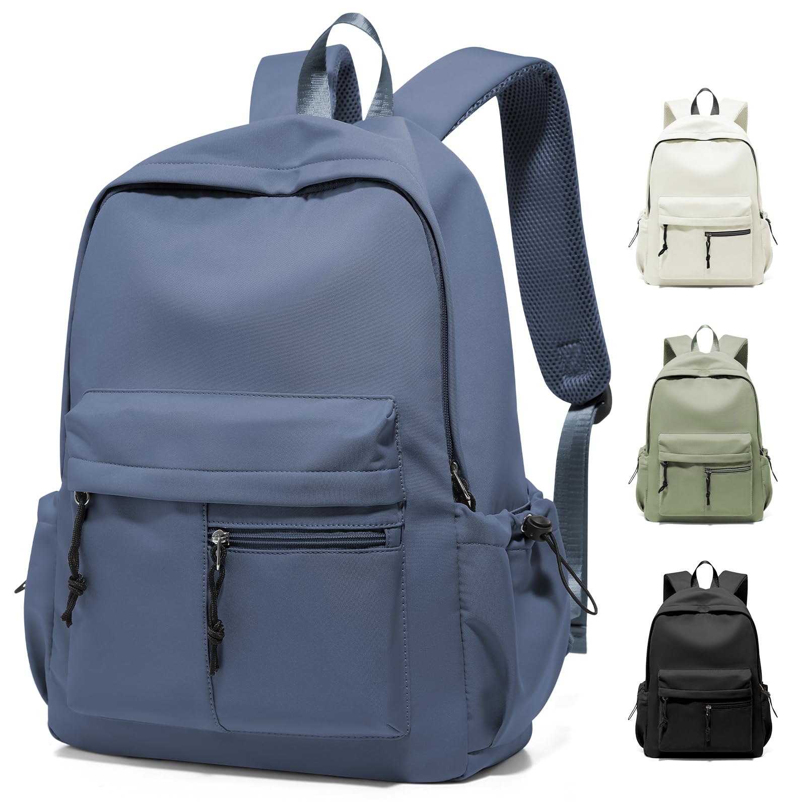WEPLAN Schulrucksack Mädchen Jungen Rucksack Schule Teenager,Wasserdicht Rucksack School Bag,Schulranzen Laptop Rucksack Damen,Schultasche Travel Backpack Daypacks für Uni Schule Reise,H4-Blau-Lila