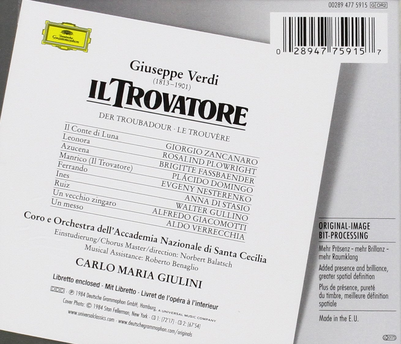 The Originals - Giuseppe Verdi: Il Trovatore (Der Troubadour) (Opern-Gesamtaufnahme)
