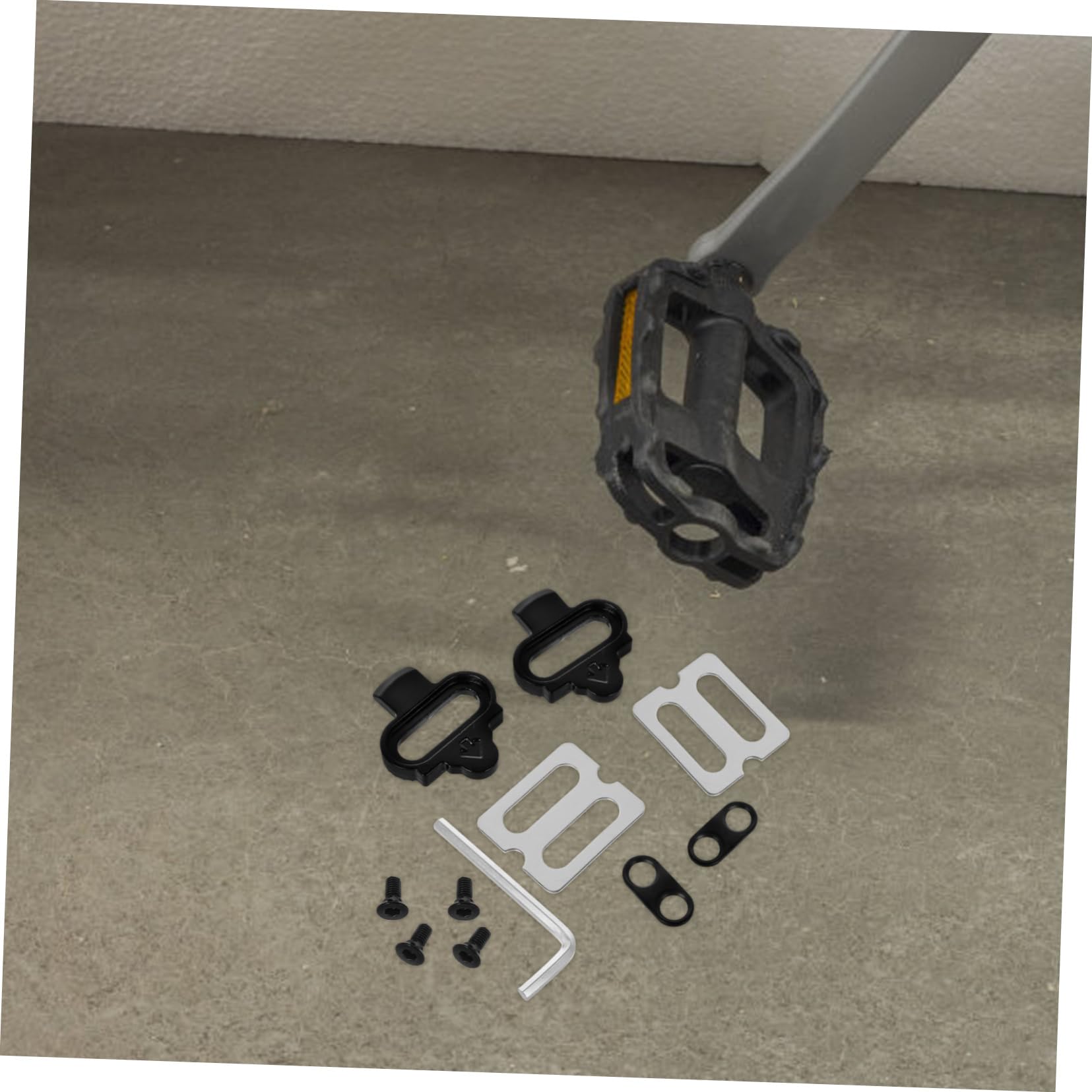 KOMBIUDA Cycle Shoes Cleat Road Bike Cleat Mountain Bike Clip Durable Quick Locking Easy Install