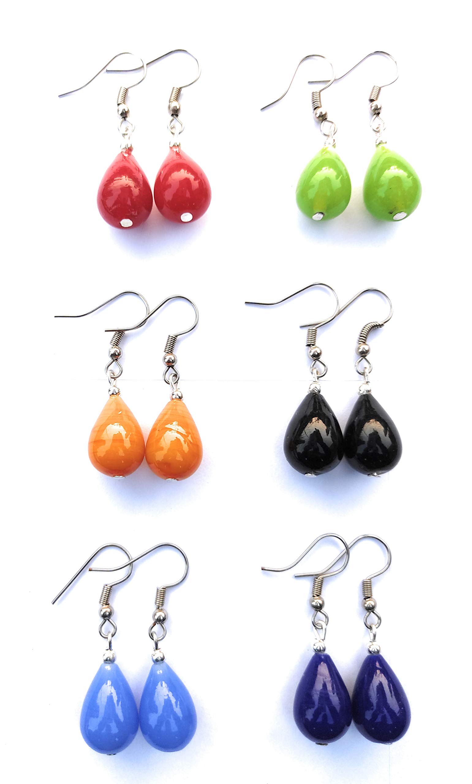 See full amazon price history chart for Combo of 6 Pairs of Handmade Multicolour Glass Drop Earring, Dangle Earring for Girls & Women (Teardrop) Combo of 6 Pairs of Handmade Multicolour Glass Drop Earring, Dangle Earring for Girls & Women (Teardrop) (B08WHSQPH7) Amazon Price History, Amazon Price Tracker